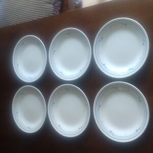 6 - Corelle Country Violets 6-3/4" Bread & Butter or Dessert Plates